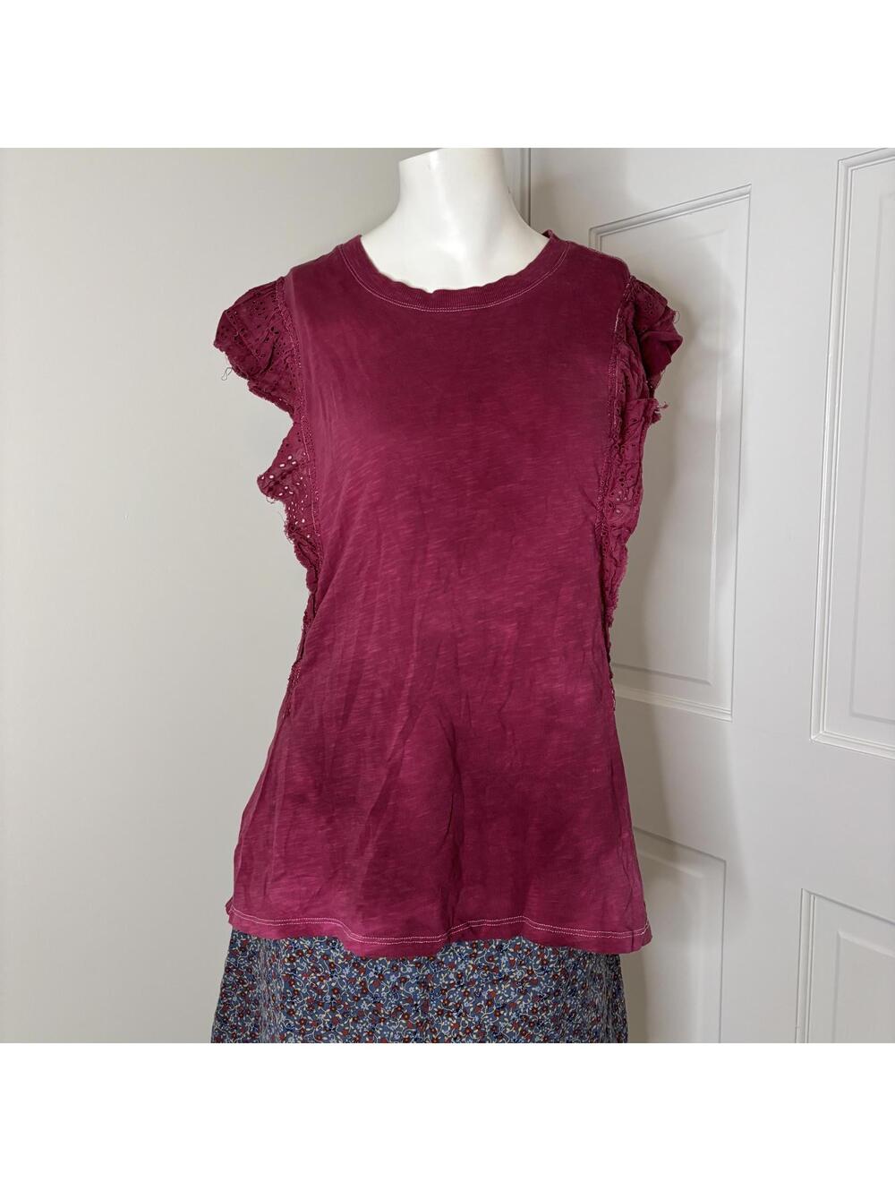 Pilcro S Pink Dyed Muscle Tunic Top